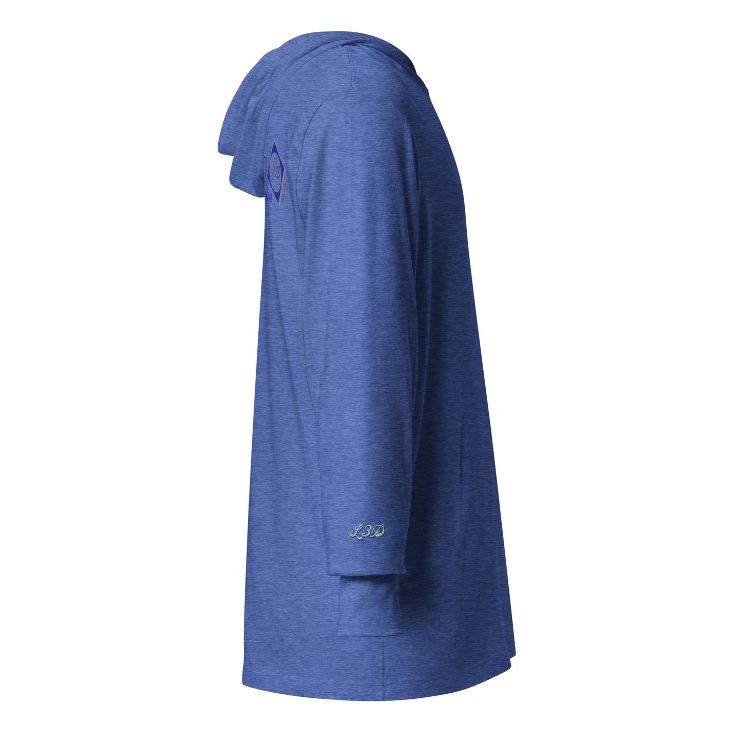 L3D Embroidered Hooded long-sleeve tee