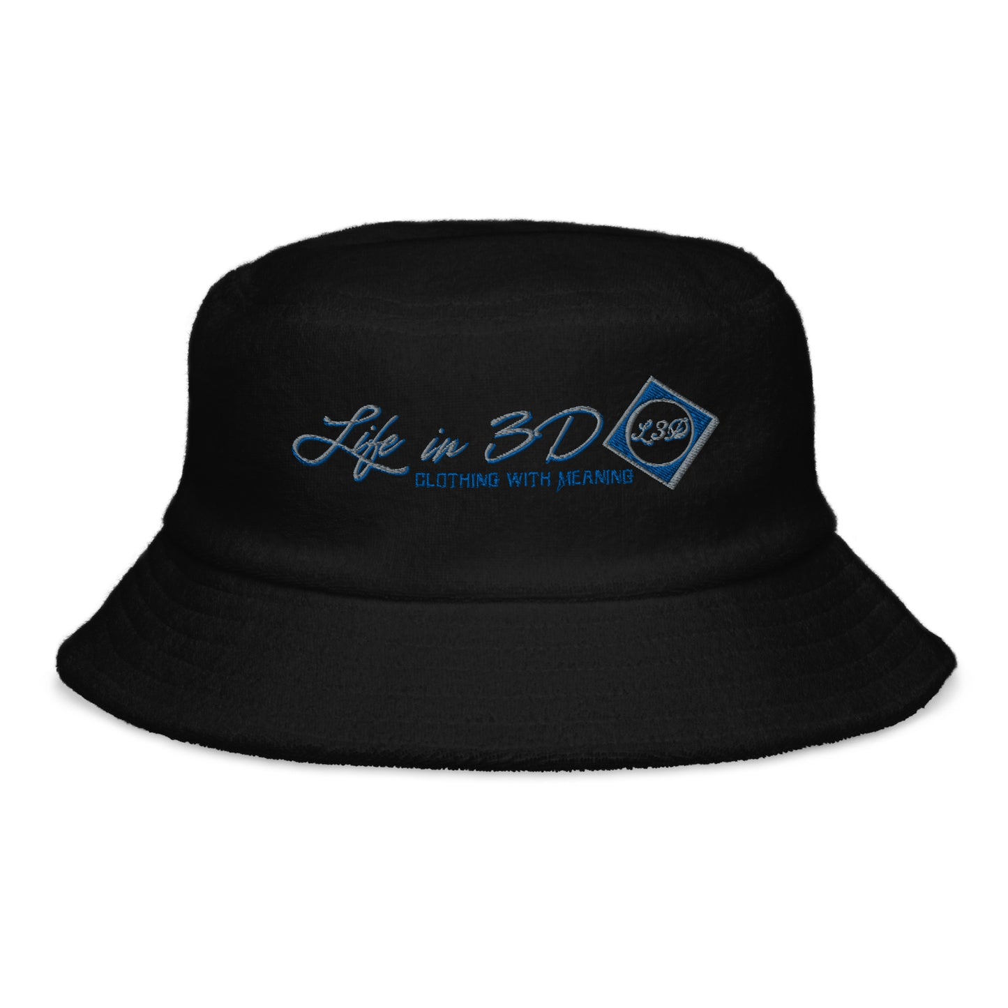 Unstructured terry cloth bucket hat