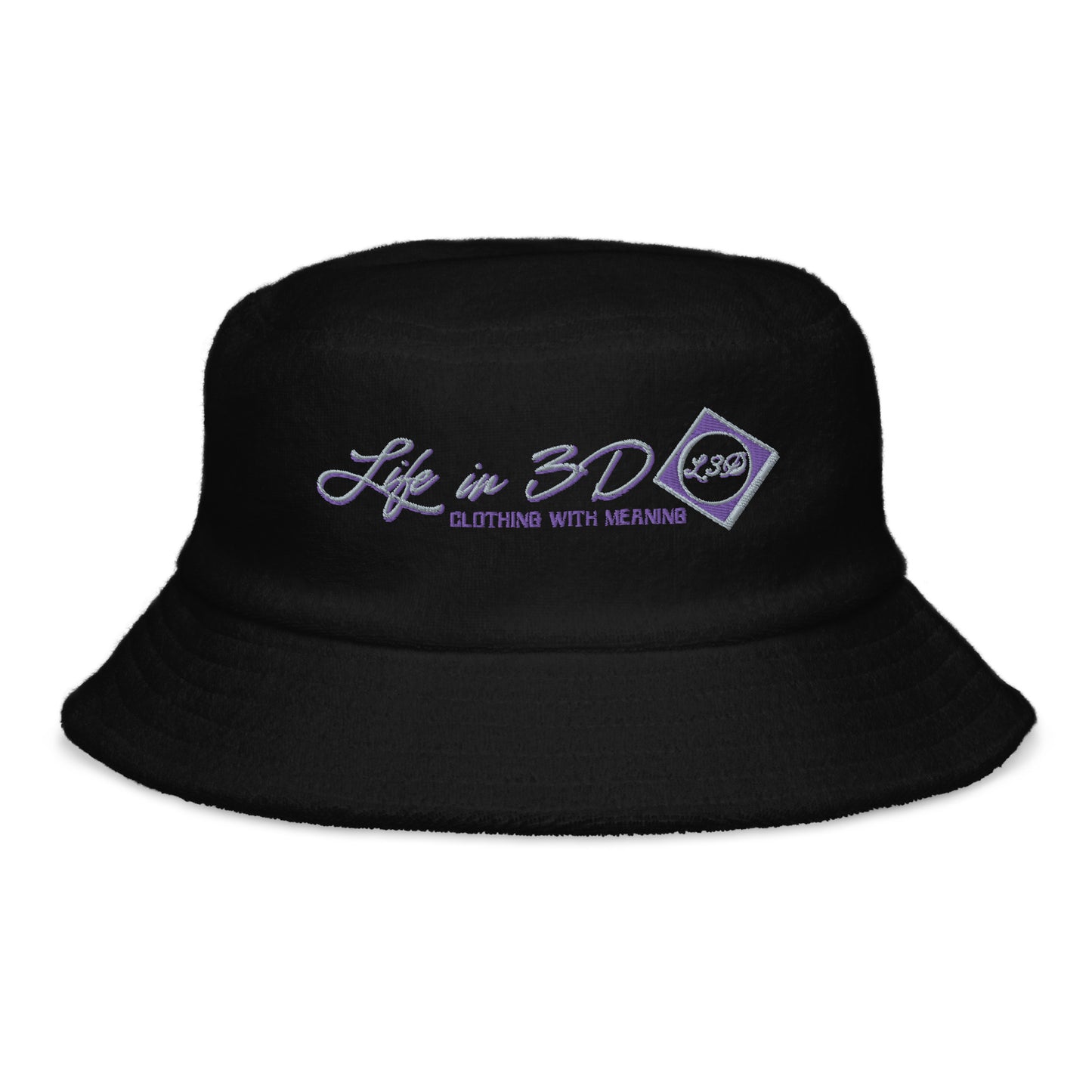 LIFE IN 3D'S ROYAL HIGHGO terry cloth bucket hat