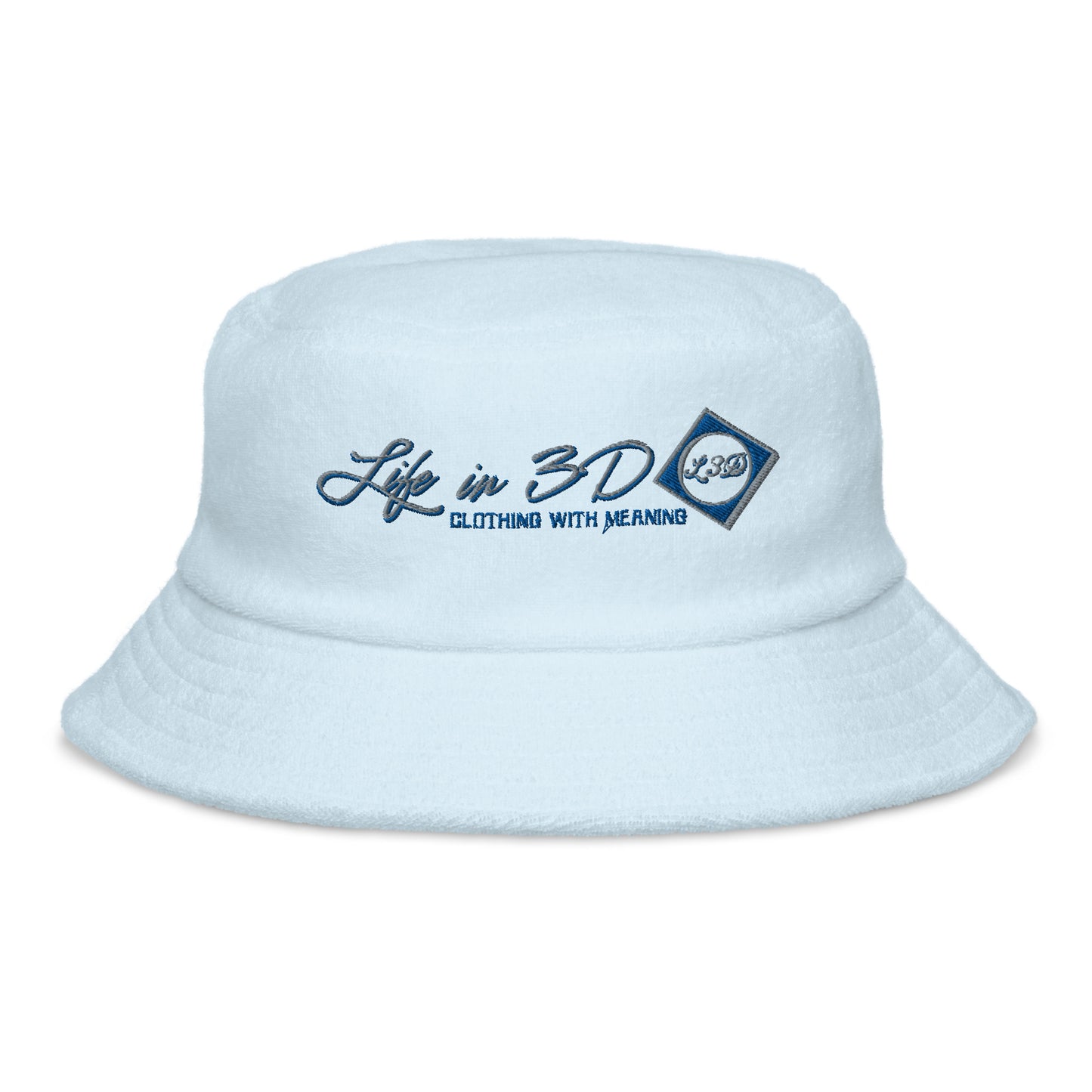 Unstructured terry cloth bucket hat