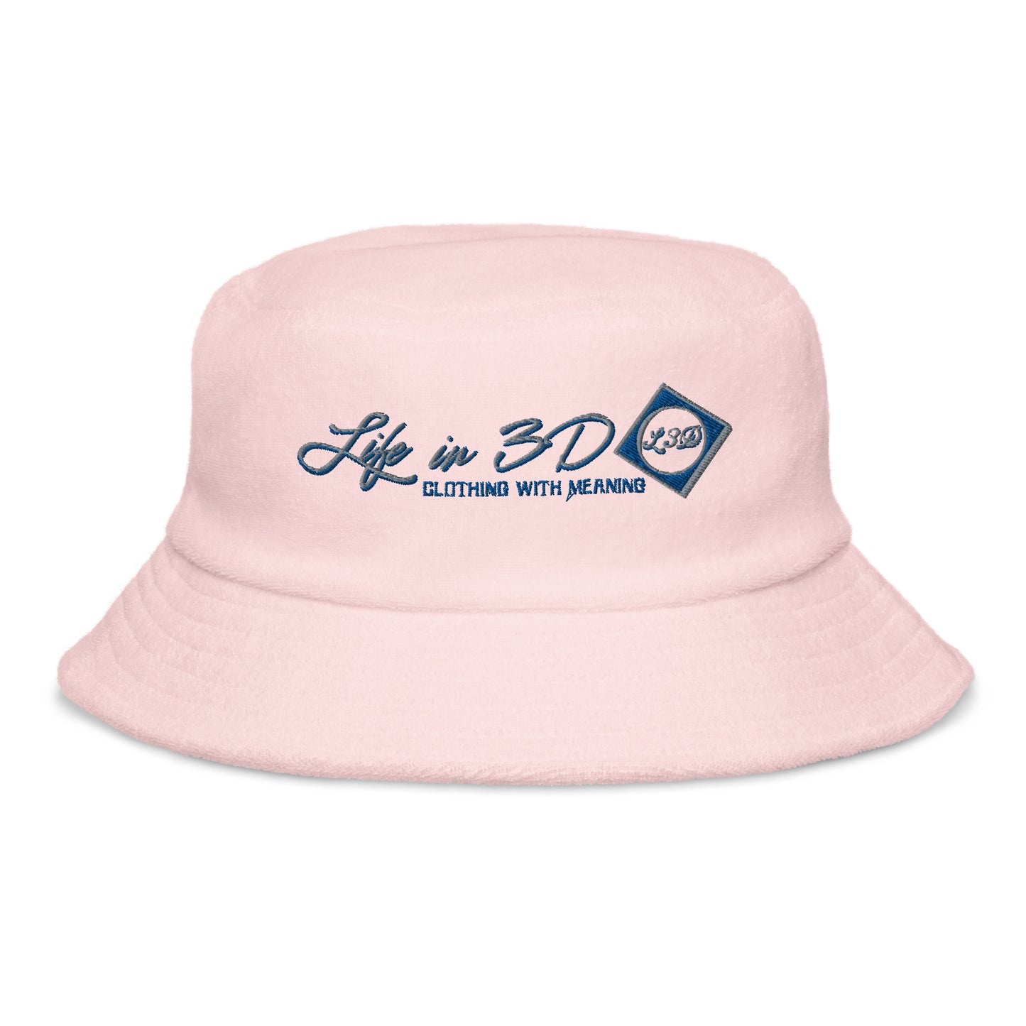 Unstructured terry cloth bucket hat