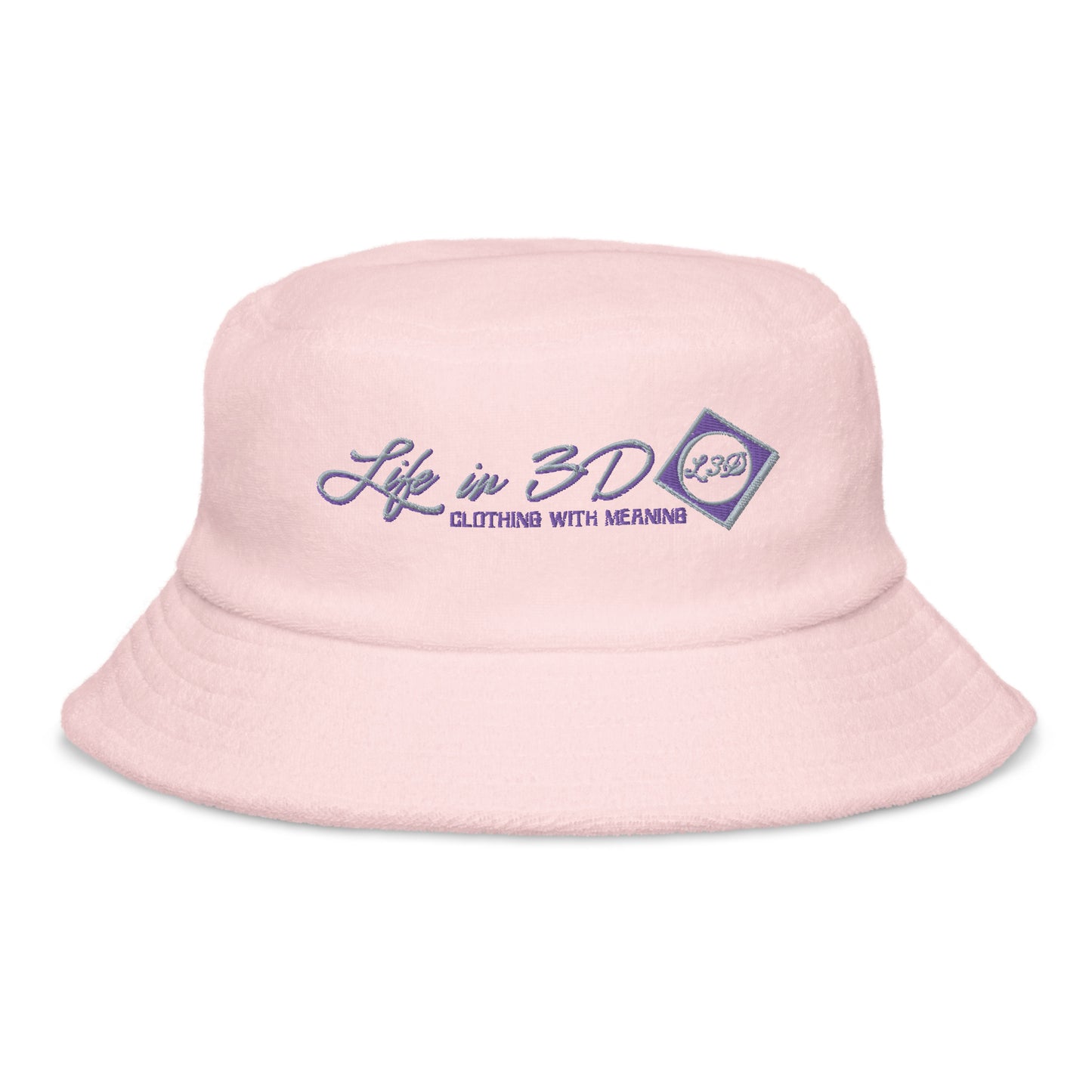 LIFE IN 3D'S ROYAL HIGHGO terry cloth bucket hat