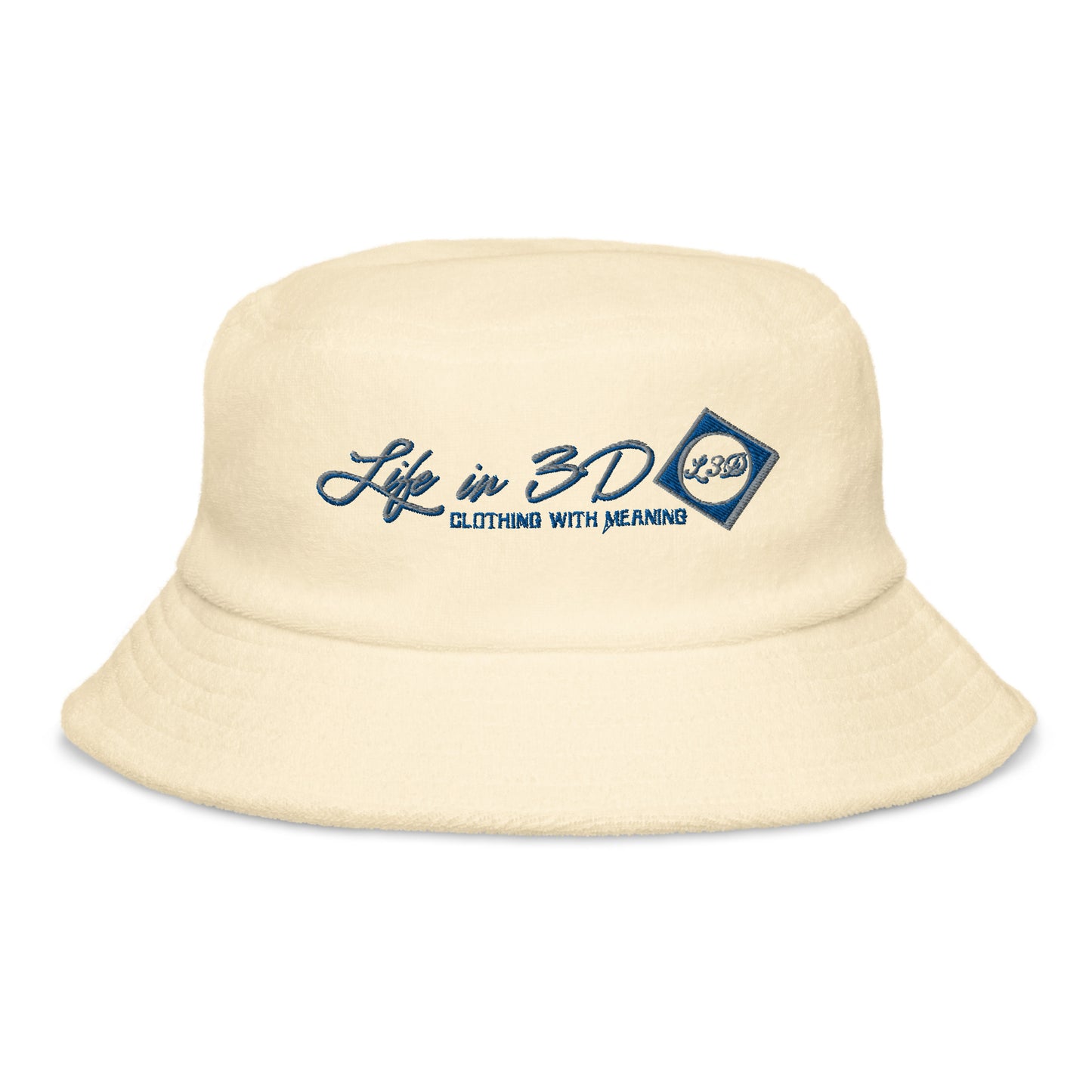Unstructured terry cloth bucket hat