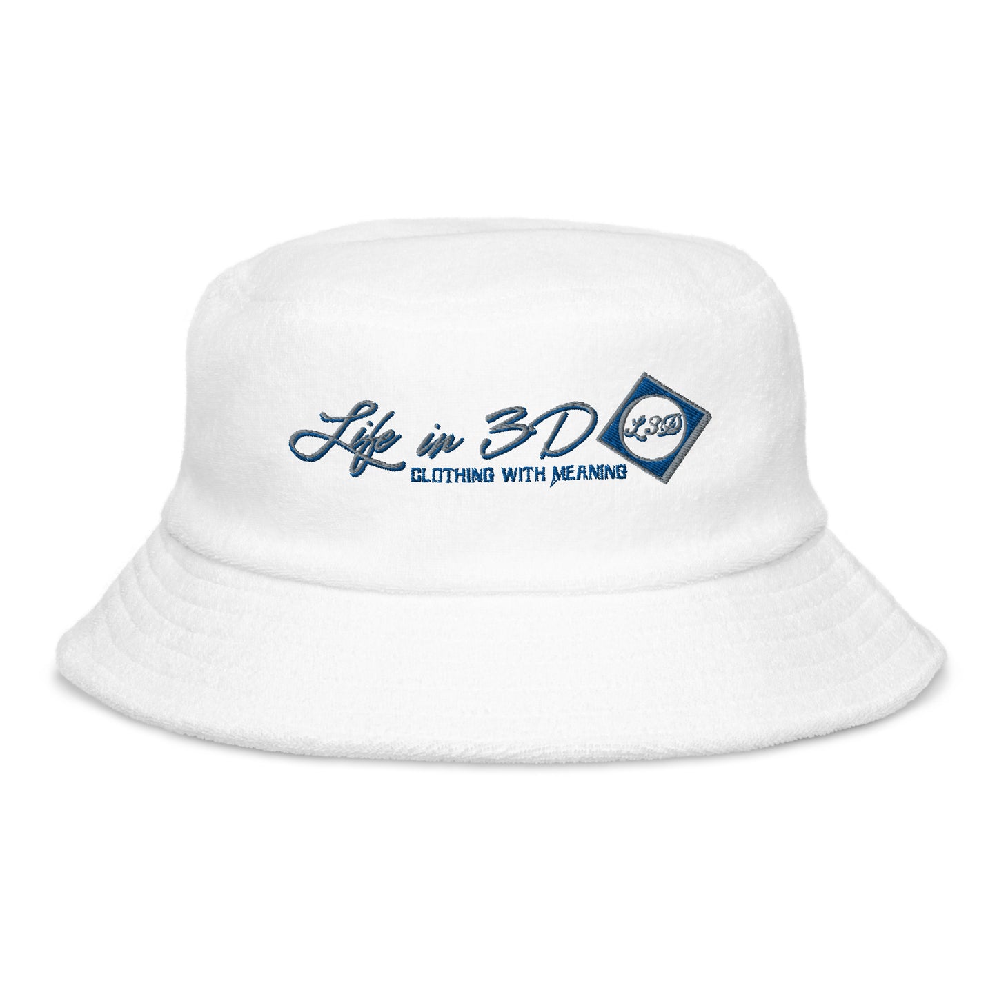 Unstructured terry cloth bucket hat