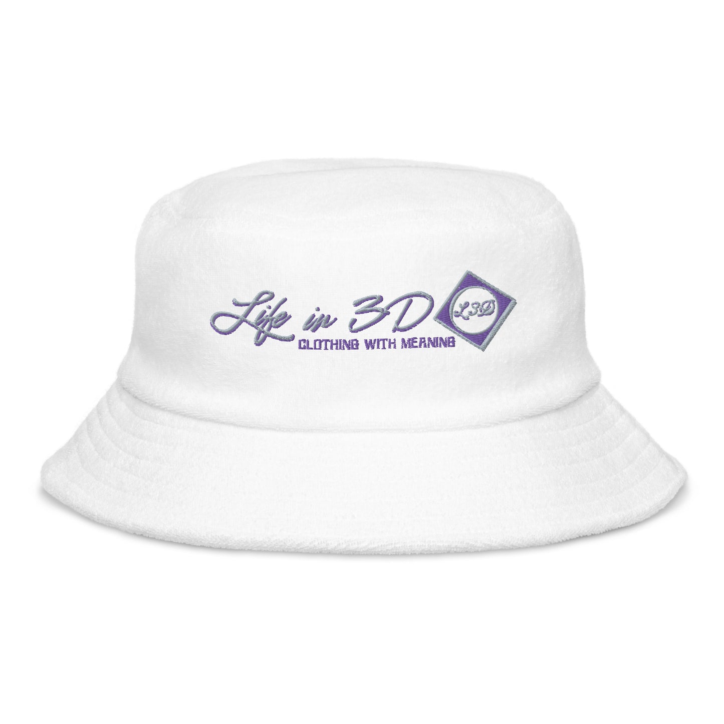 LIFE IN 3D'S ROYAL HIGHGO terry cloth bucket hat