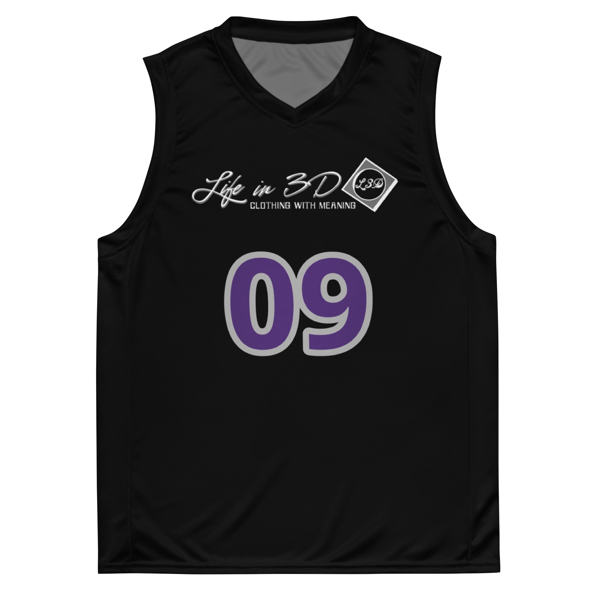Life in 3D basketball jersey