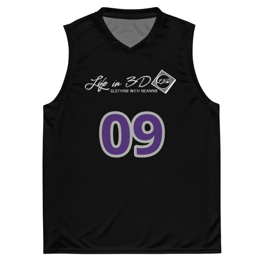 Life in 3D basketball jersey