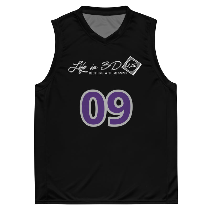 Life in 3D basketball jersey