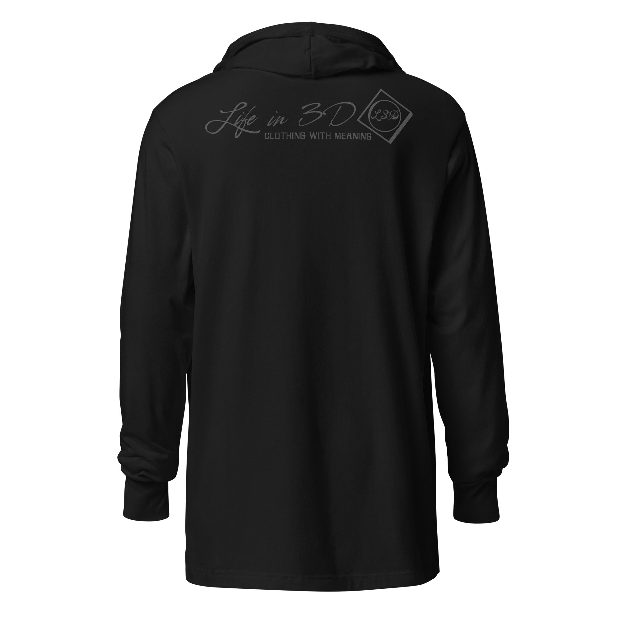 L3D Clothing with Meaning Hooded long-sleeve tee