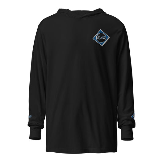 L3D Embroidered Hooded long-sleeve tee