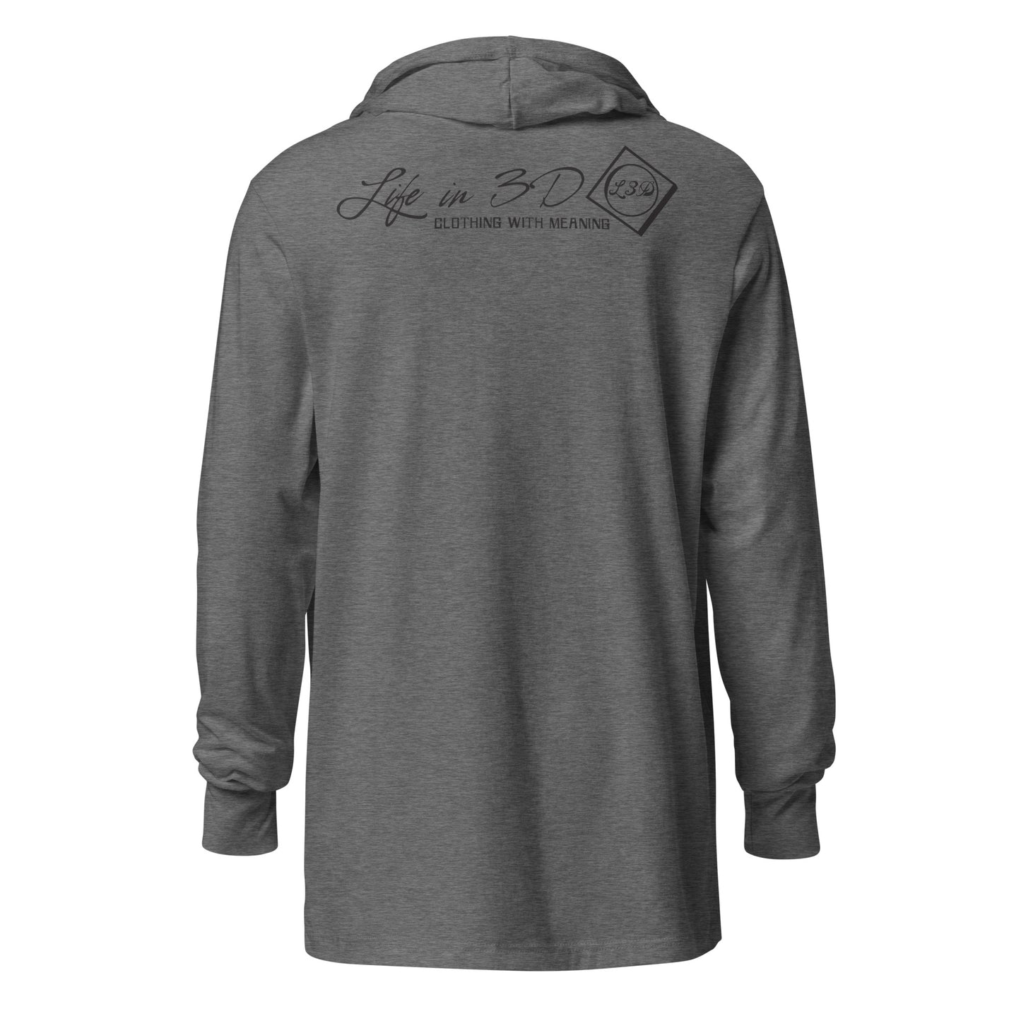 L3D Clothing with Meaning Hooded long-sleeve tee