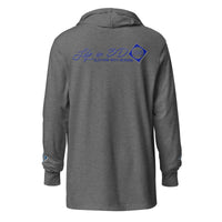 L3D Embroidered Hooded long-sleeve tee