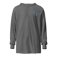 L3D Embroidered Hooded long-sleeve tee