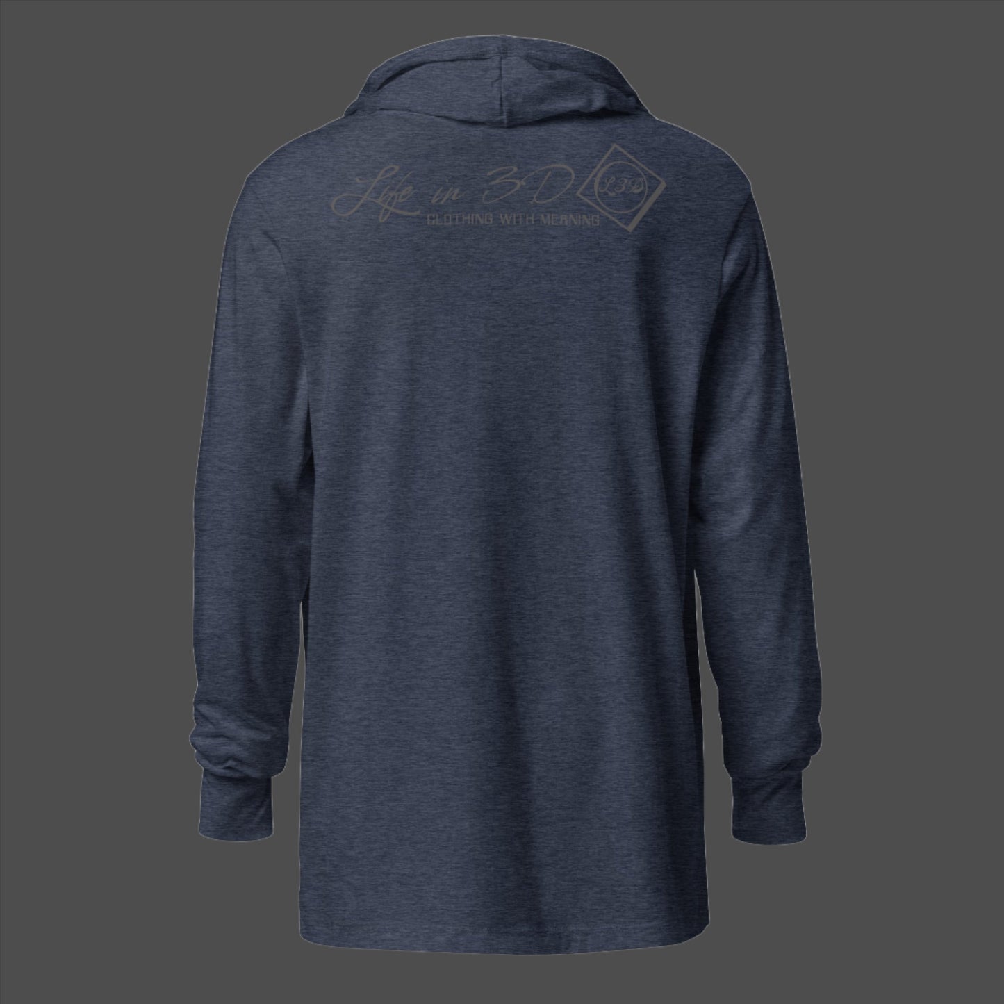 L3D Clothing with Meaning Hooded long-sleeve tee