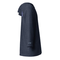 L3D Embroidered Hooded long-sleeve tee