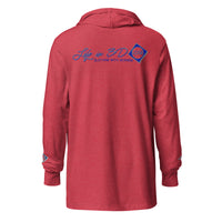 L3D Embroidered Hooded long-sleeve tee