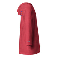 L3D Embroidered Hooded long-sleeve tee