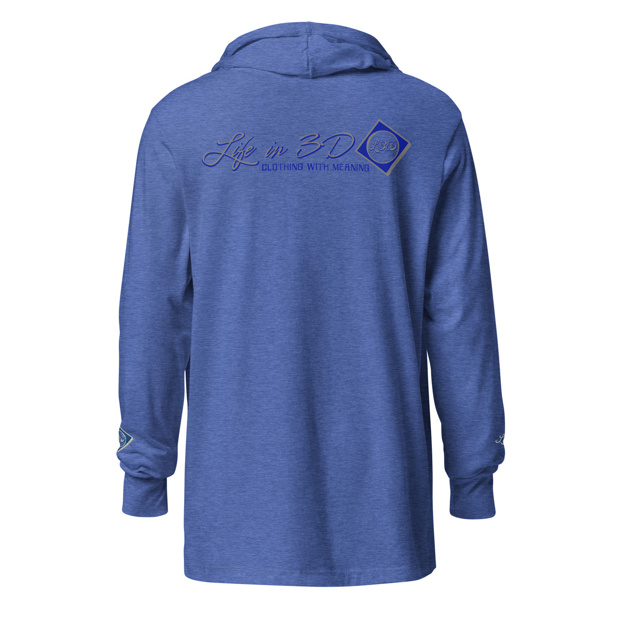 L3D Embroidered Hooded long-sleeve tee