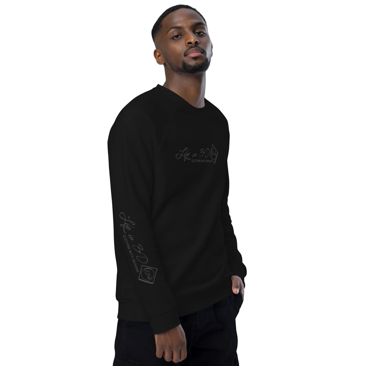 L3D  organic raglan sweatshirt